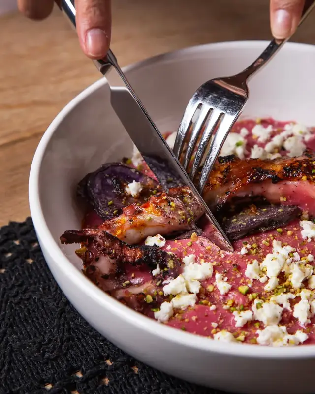 Pulpo a la Brasa en Pérsico, restaurante persa en Madrid